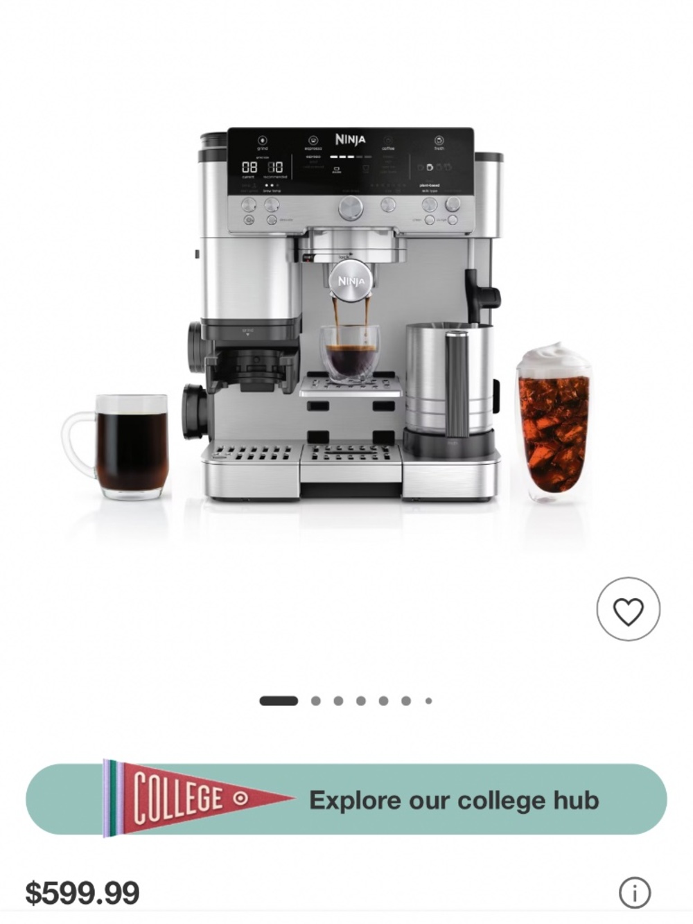 ninja luxe cafe espresso/coffee system